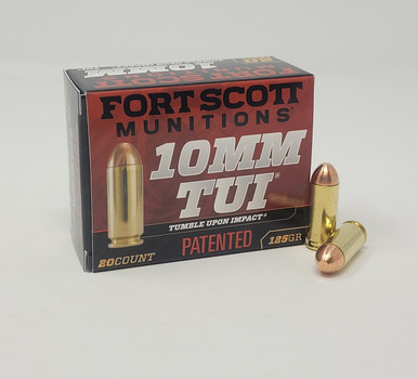 Fort Scott Munitions 10mm Ammunition FSM10MM125SCV 125 Grain Solid Copper Spun 20 Rounds