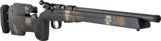 CZ 457 VARMINT 22LR 16" BLUE - THREADED MANNERS CAMO STOCK