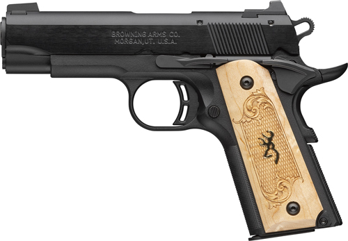 BROWNING 1911-22 22LR COMPACT - MEDALLION 3.58" BLACK/MAPLE - Image 2