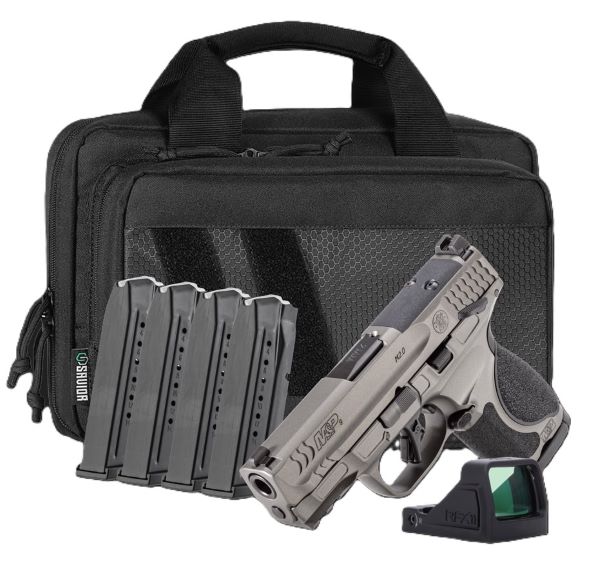 S&W M&P9 M2.0 METAL COMPACT - 3.6" 9MM 15-RD SAFETY GR BUNDL