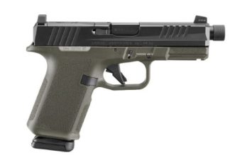 RUGER RXM 9MM LUGER 4.5" ADJ - 15-SHOT OD GREEN GRIP THREADED