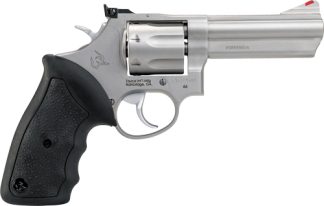 TAURUS 66 357MAG 4" AS 7-SHOT - MATTE STAINLESS STEEL RUBBER