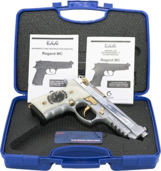 GIRSAN REGARD LIBERADORE II - 9MM GOLD/CHROME ENGR.18-SHOT