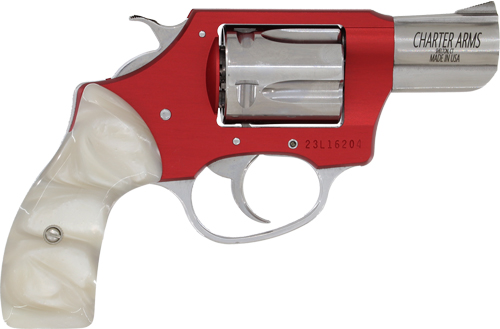 CHARTER ARMS CHIC LADY 38SPL - 2" RED FR/SS BBL PEARLITE GRIP