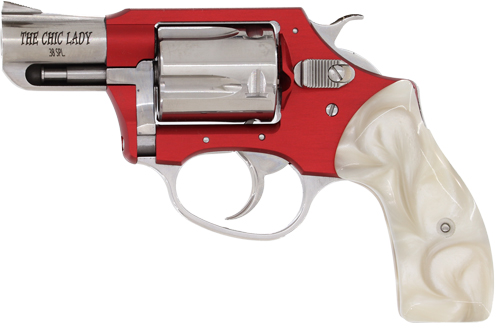 CHARTER ARMS CHIC LADY 38SPL - 2" RED FR/SS BBL PEARLITE GRIP - Image 2
