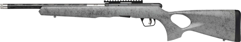 SAVAGE B17 17HMR TIMBERLITE - THUMBHOLE 18" CF 10RD GRY WOOD - Image 2