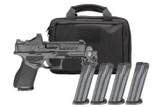 SPRINGFIELD HELLCAT PRO COMP - 9MM 3.8" 15RD 4 MAGS GEAR PAC