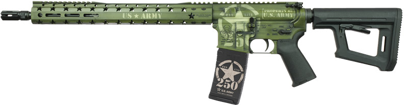 BLACK RAIN SPEC15 ARMY 250TH - CUSTOM 5.56 BAZOOKA GREEN 30RD - Image 2