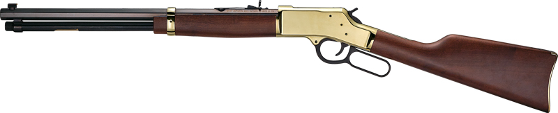 HENRY H6 BIG BOY BRASS 45LC - SIDE GATE 20" OCTAGON WALNUT - Image 2