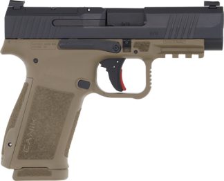 CANIK METE MC9LS 9MM 3.68" BBL - OR FS BLACK SLIDE/FDE FRAME