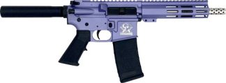 GLFA AR15 PISTOL 223 WYLDE - 7.5" STAINLESS BBL WILD ORCHID