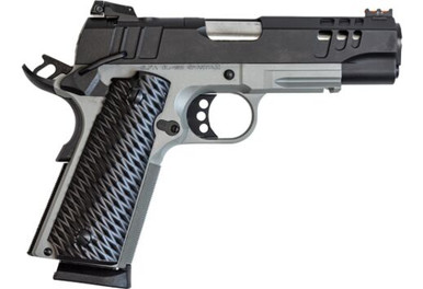 Great Lakes Firearms GL1911-45CSSSRK 1911 4.25" 8+1 Black/SS Barrel/Bull Shark