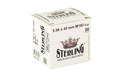 STERLING 5.56 M193 55GR FMJ 30/1500 - Image 2