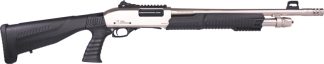 IVER JOHNSON PUMP 12GA 3" 18" - NICKEL QD PISTOL GRIP STOCK