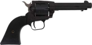 HERITAGE 22LR/22WMR BLACK - 4.75" STEEL FRAME POLYMER GRIP