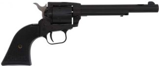 HERITAGE 22LR/22WMR BLACK - 6.5" STEEL FRAME POLYMER GRIP