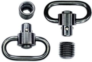 GROVTEC HD PUSH BUTTON SWIVEL - SET BLACK 1 1/4" 2 PACK