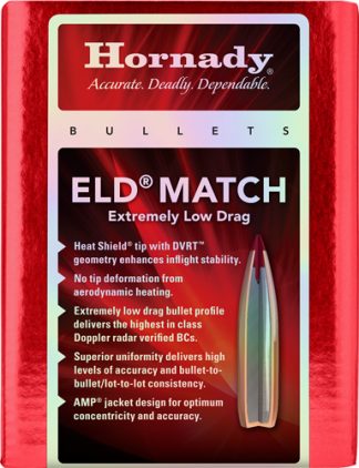 HORNADY BULLETS 6MM .243 - 109GR ELD-MATCH 500CT 6BX/CS