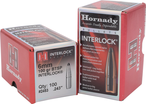 HORNADY BULLETS 6MM .243 - 100GR JSP-BT 100CT 25BX/CS