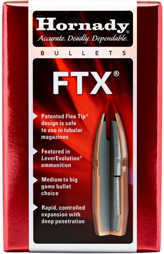HORNADY BULLETS 30 CAL .308 - 135GR FTX 100CT 15BX/CS