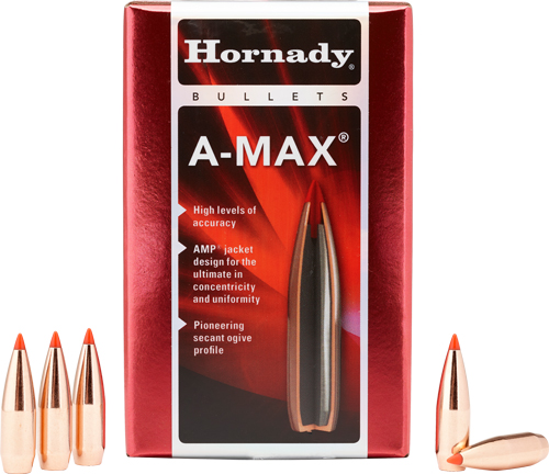 HORNADY BULLETS 30 CAL .308 - 168GR A-MAX 100CT 15BX/CS