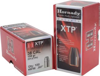 HORNADY BULLETS 38 CAL 357 - 158GR XTP-FP 100RD 25BX/CS