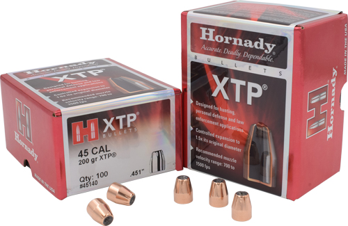 HORNADY BULLETS 45 CAL .451 - 200GR XTP 100CT 15BX/CS