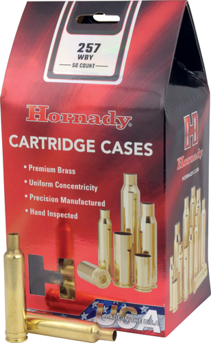 HORNADY UNPRIMED CASES - 257 WBY MAG 50PK 5BX/CS