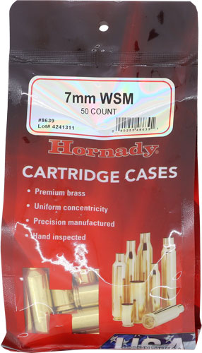 HORNADY UNPRIMED CASES 7MM WSM - 50 PACK 5PK/CS