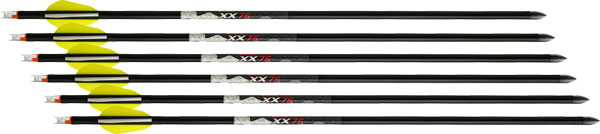 WICKED RIDGE XBOW ARROW XX75 - 20" ALUMINUM ALPHA NOCK 6PK