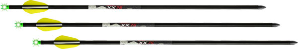 WICKED RIDGE XBOW ARROW XX75 - 20" ALUMINUM ALPHA BRITE 3PK