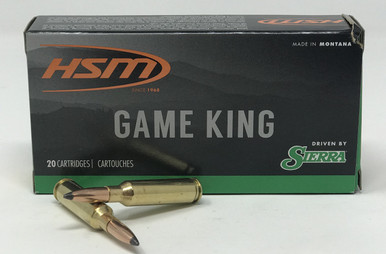 HSM 6.5mm Creedmoor Ammunition 65Creedmoor1N 140 Grain SBT GameKing 20 Rounds