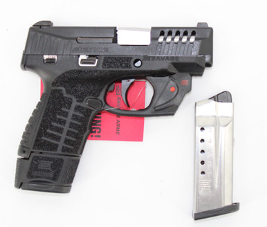 Savage Arms Stance 67046 MC9MS 9mm 3.2" 7+1/10+1 Black w/ Laser