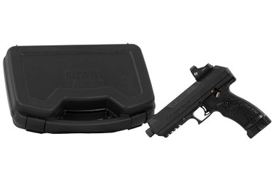 Hi-Point JXP10CTHC 10mm 5.2" 10+1 W/ Threaded Barrel, Crimson Trace Red Dot & Hard Case Black