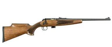 Crickett KSA20410 Model 722 Compact Deluxe .22 LR 16.25" 7+1 Blued/Checkered Walnut
