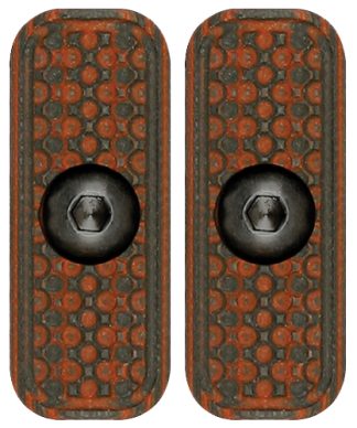 MI LEVER STOCK G10 M-LOK PANEL - RED/BLACK 2-PACK