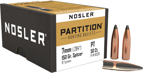 NOSLER BULLETS 7MM .284 - 150GR PARTITION 50CT
