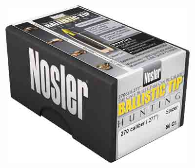 NOSLER BULLETS 270 CAL .277 - 150GR BALLISTIC TIP 50CT - Image 2
