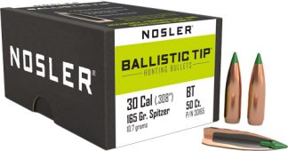 NOSLER BULLETS 30 CAL .308 - 165GR BALLISTIC TIP 50CT