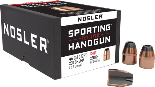 NOSLER BULLETS 44 CAL .429 - 200GR JHP 250CT