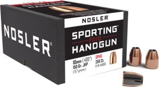 NOSLER BULLETS 10MM .400 - 150GR JHP 250CT