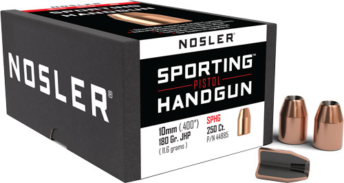 NOSLER BULLETS 10MM .400 - 180GR JHP 250CT - Image 2