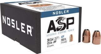 NOSLER BULLETS 38 .357 - 125GR JHP 250CT