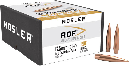 NOSLER BULLETS 6.5MM .264 - 140GR RDF HPBT 100CT