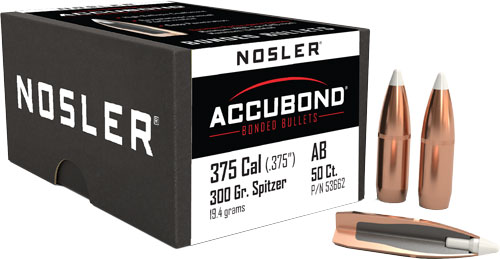 NOSLER BULLETS 375 CAL .375 - 300GR ACCUBOND 50CT