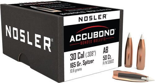NOSLER BULLETS 30 CAL .308 - 165GR ACCUBOND 50CT