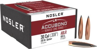 NOSLER BULLETS 30 CAL .308 - 210GR ACCUBOND LR 100CT