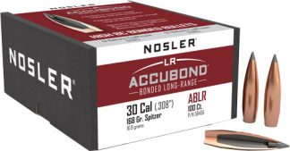 NOSLER BULLETS 30 CAL .308 - 168GR ACCUBOND LR 100CT