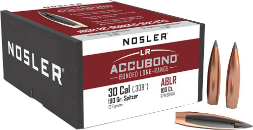 NOSLER BULLETS 30 CAL .308 - 190GR ACCUBOND LR 100CT
