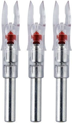 NOCKTURNAL LIGHTED NOCK - S-SERIES RED 3/PACK